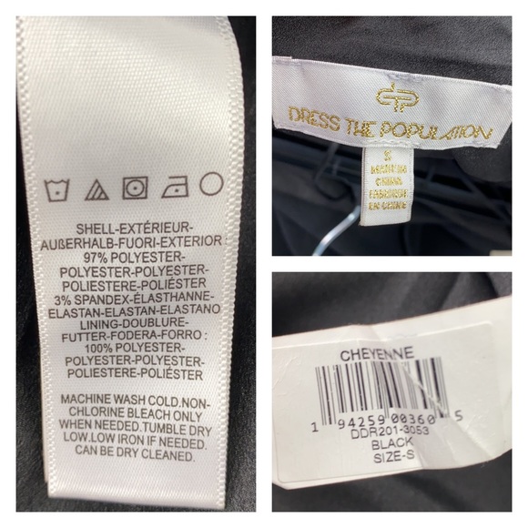 DRESS THE POPULATION Cheyenne Dress Open Back - Picture 10 of 12